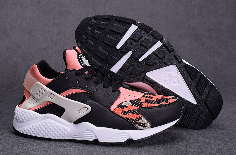 huarache noir orange
