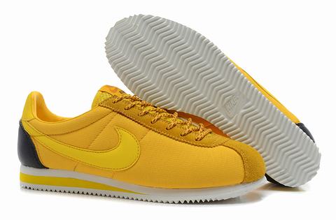 nike cortez blue and yellow